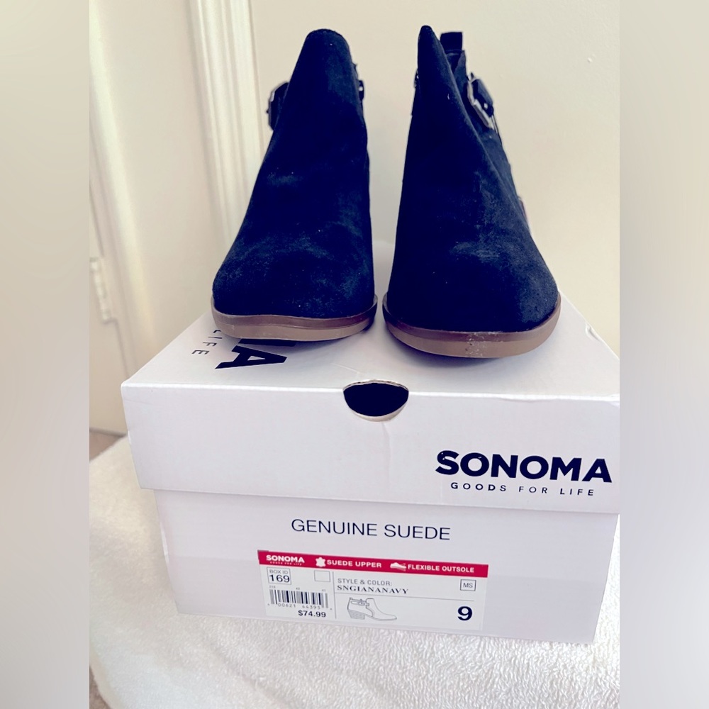 Sonoma Blue Suede Boots